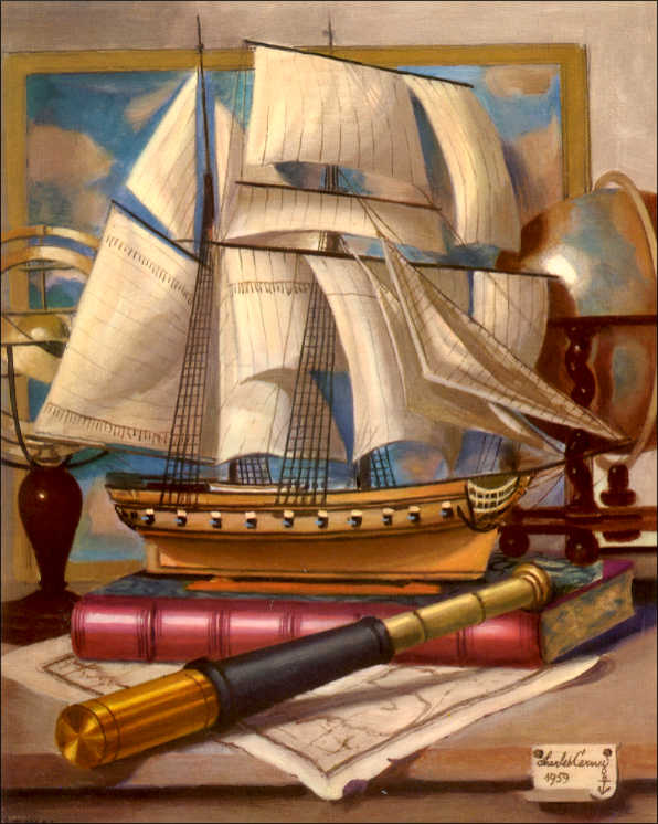 Sailing Ship Paper Tole 3D Craft Kit size 8x10 3485