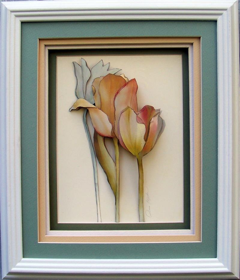White Oak Shadow Box Frame 750wht 11x13 For 8x10 Picture