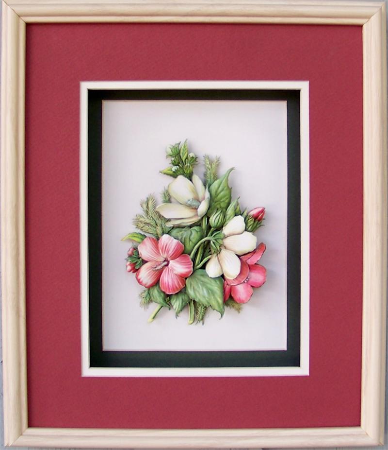 Flowers VI Paper Tole 3D Kit size 6x8 2871