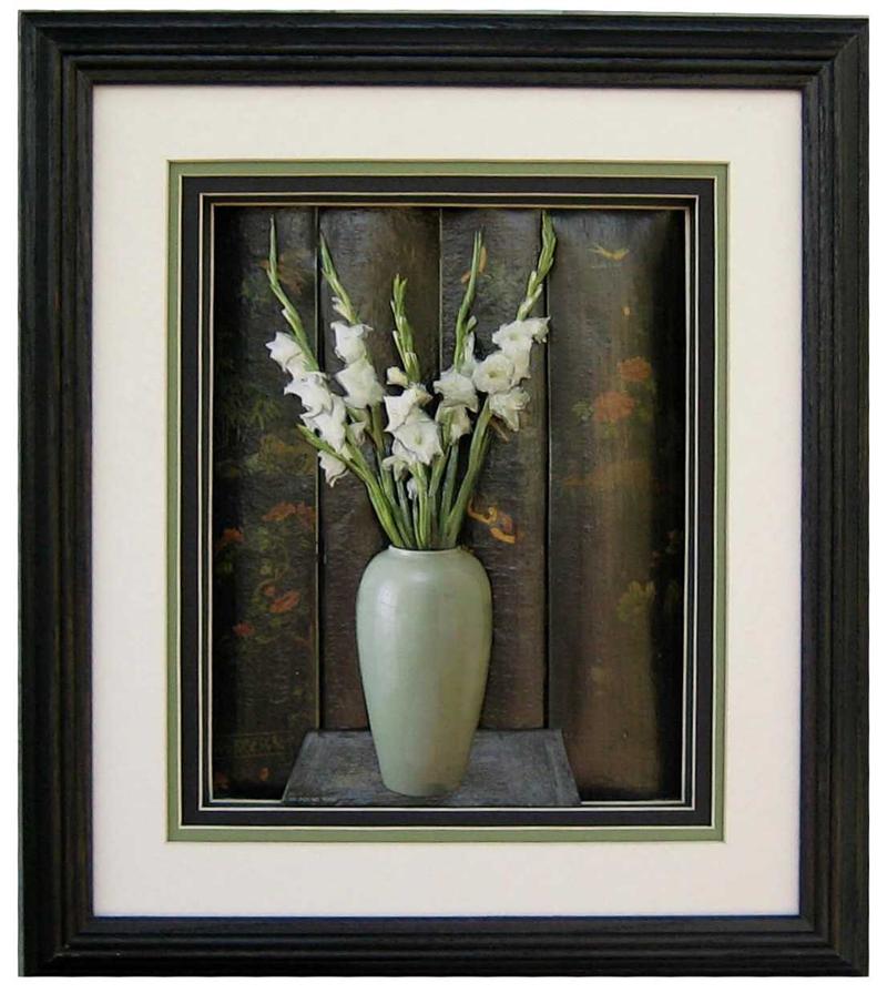 Oak Shadow Box Frame Black 750 Size 12x14 for 8x10 Pictures 50200