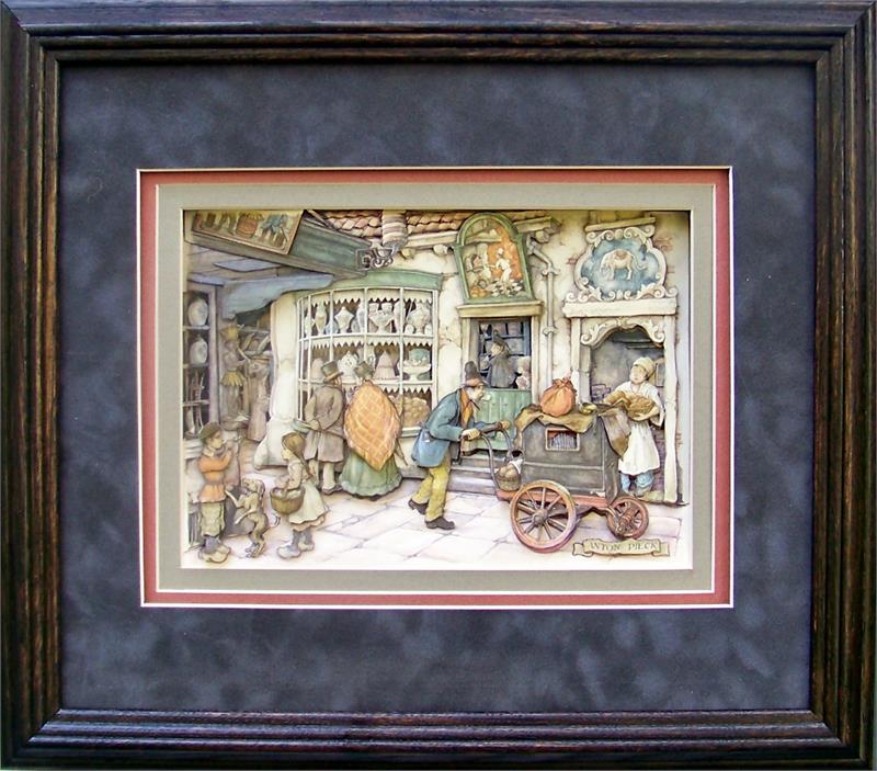 Anton Pieck The Bakery Shop Paper Tole 3d Kit Size 8x10 5380
