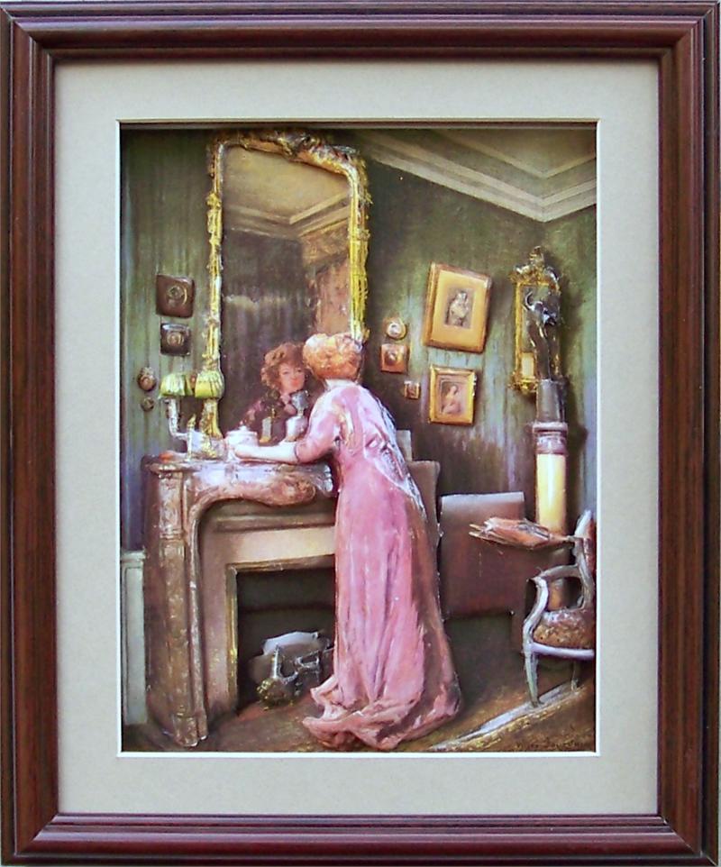 Special Shadow Box Frame Sb1016 Mahogany Size 8x10 With